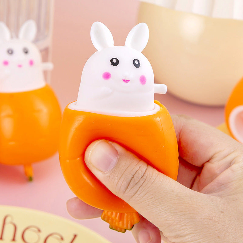 Stress Relief Carrot Rabbit Squeezing Toy Stress Relief Toy