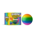 Rainbow Squeeze Stress Ball, Soft TPR Slow Rebound Fidget Toy For Anxiety Relief, Color Changing Ball For Kids Adults Stress Relief & Hand Grip Training