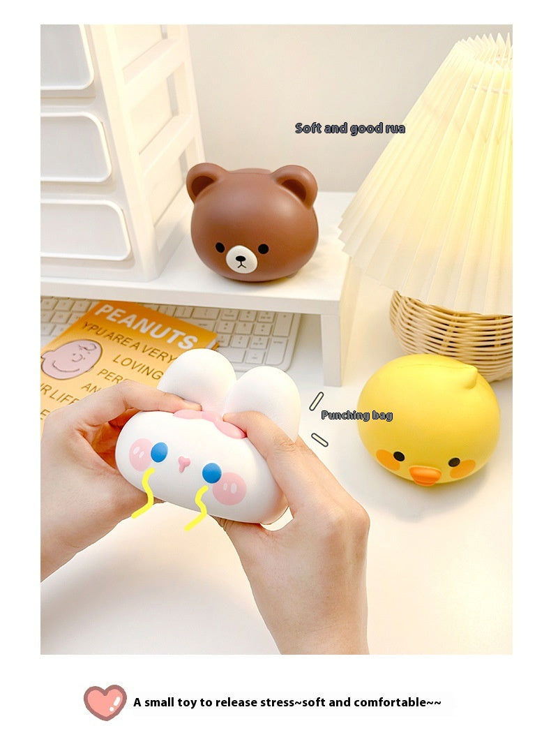 Cute Stress Relief Toy Slow Rebound Squeezing Toy Stress Relief Vent Doll
